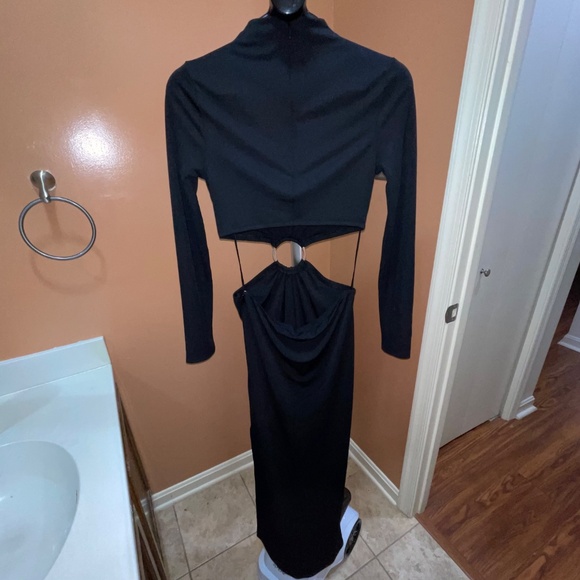 NWT x Cult Gaia Black Cut Out Maxi Dress - Picture 7 of 11